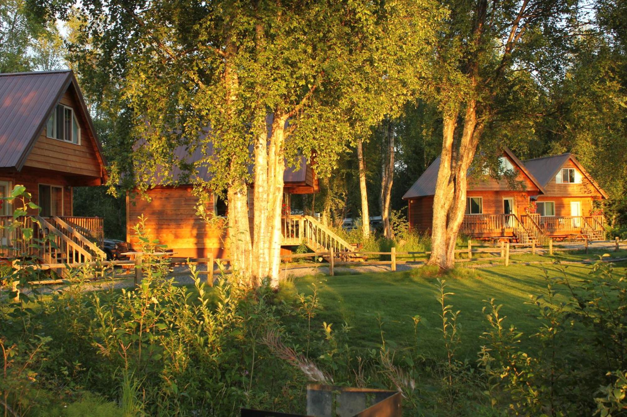 Susitna River Lodging, Riverside Cabins Talkeetna Kültér fotó